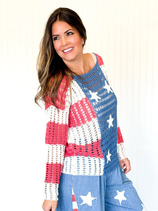 The Star - Spangled Breeze Cover Up - 110 Blouses - The Farmhouse