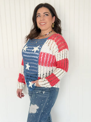 The Star - Spangled Breeze Cover Up - 110 Blouses - The Farmhouse