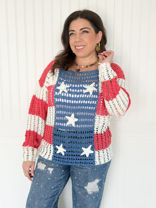 The Star - Spangled Breeze Cover Up - 110 Blouses - The Farmhouse