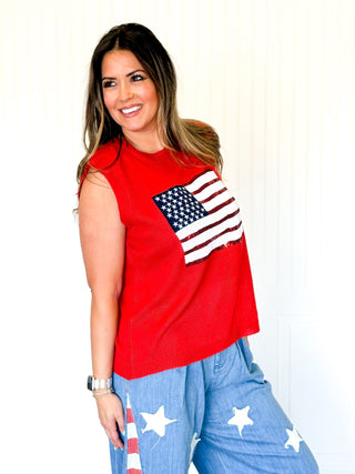 The Star - Spangled Shine Top - 110 Blouses - The Farmhouse