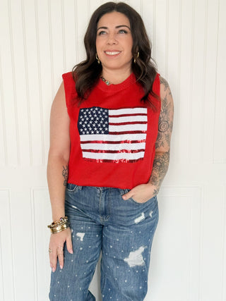 The Star - Spangled Shine Top - 110 Blouses - The Farmhouse