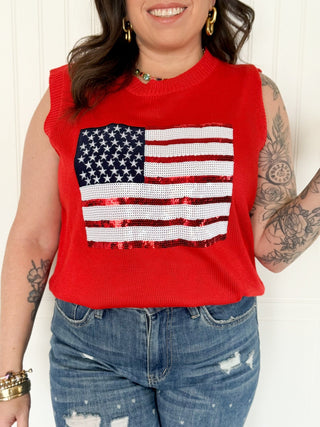The Star - Spangled Shine Top - 110 Blouses - The Farmhouse