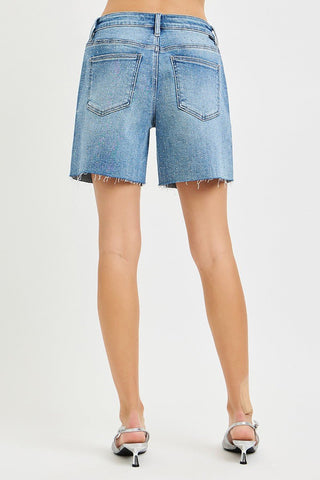 The Stardust Slouch Rhinestone Shorts - 220 Shorts + Skirts - The Farmhouse