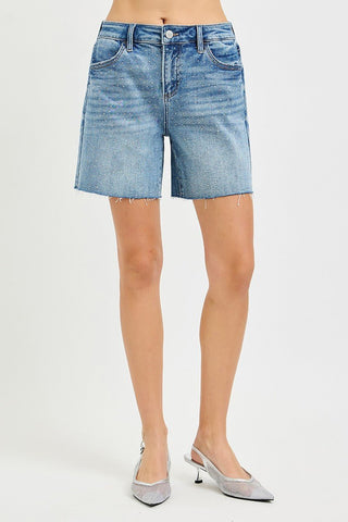 The Stardust Slouch Rhinestone Shorts - 220 Shorts + Skirts - The Farmhouse