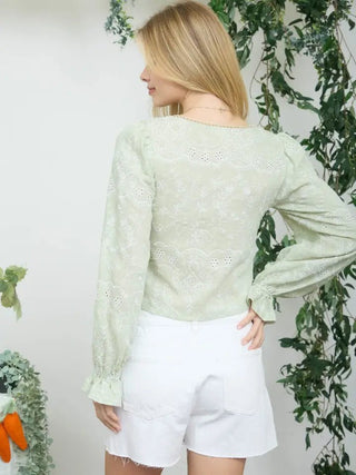 The Stitch & Tie Cropped Blouse - 150 Kimonos + Cardigans - The Farmhouse