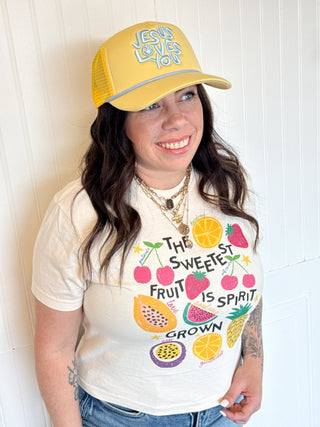 The Sweetest Fruit Is Spirit Grown Crop Tee - 120 Graphic Tees - The Farmhouse