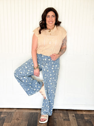 The Tansy Thread Short Sleeve Knit, Natural - 100 Casual Tops - The Farmhouse