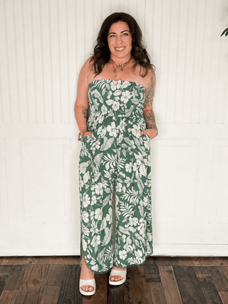 The Tropic Muse Strapless Jumpsuit - 180 One Piece Outfits - The Farmhouse