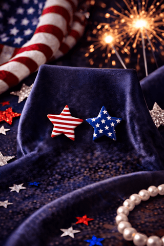 The USA Pride Star Stud Earrings - 290 Jewelry - The Farmhouse