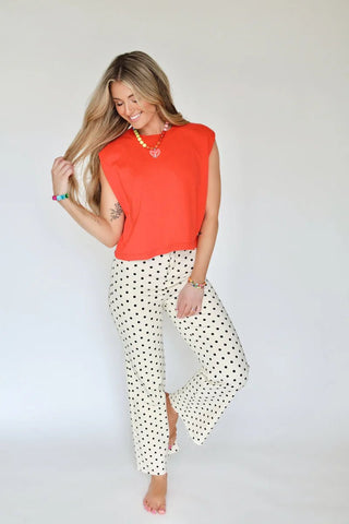 The Vanilla Bean Polka Dot Pants - 240 Pants - The Farmhouse