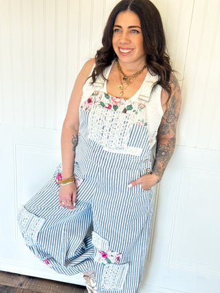 The Vintage Ticking Stripe Overalls - 180 One Piece Outfits - The Farmhouse