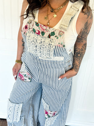 The Vintage Ticking Stripe Overalls - 180 One Piece Outfits - The Farmhouse