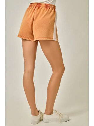 The Washed Red Block Lounge Shorts - 250 Activewear + Lounge - The Farmhouse