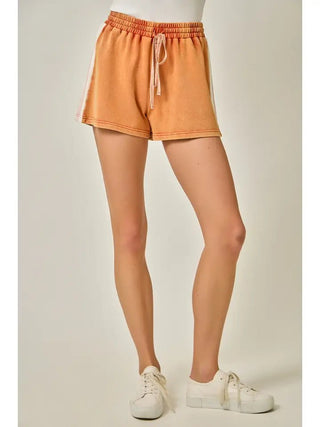 The Washed Red Block Lounge Shorts - 250 Activewear + Lounge - The Farmhouse