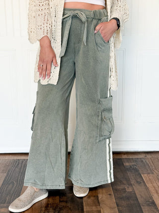 The Willow Stripe Cargo Pant - 240 Pants - The Farmhouse