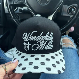 The Wonderfully Made Dot Trucker Hat - 260 Fashion Accessories - The Farmhouse