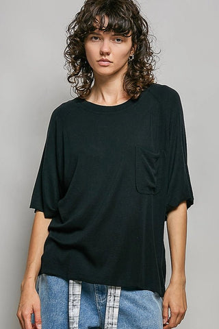 The Worn - In Comfort Tee, Black - 100 Casual Tops - The Farmhouse
