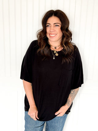 The Worn - In Comfort Tee, Black - 100 Casual Tops - The Farmhouse