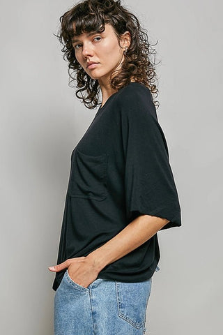 The Worn - In Comfort Tee, Black - 100 Casual Tops - The Farmhouse