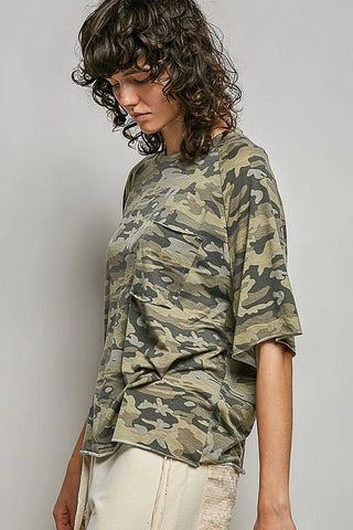 The Worn - In Comfort Tee, Camo - 100 Casual Tops - The Farmhouse