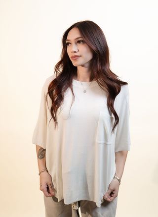 The Worn-In Comfort Tee, Cream - 100 Casual Tops - The Farmhouse