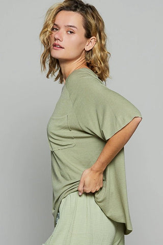 The Worn - In Comfort Tee, Herb - 100 Casual Tops - The Farmhouse