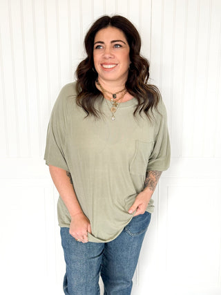 The Worn - In Comfort Tee, Herb - 100 Casual Tops - The Farmhouse
