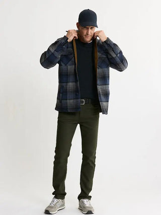 Thermal Lined Wool Blend Shirt Jacket, Blue/Gray - 320 Men's - The Farmhouse