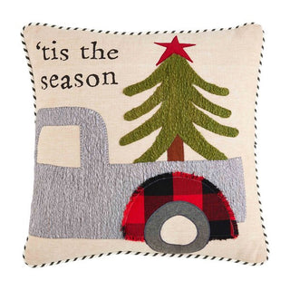 Tis the Season Lodge Yarn Pillow - The Farmhouse