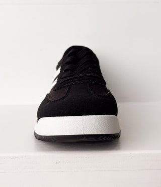 Tokyo Dual Stripe Sneakers in Black - 120 Sneakers - The Farmhouse