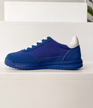 Tokyo Dual Stripe Sneakers in Blue - 120 Sneakers - The Farmhouse