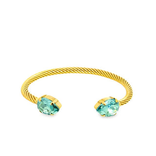 TOVA Charolette Cuff in Pear Bracelet, Aqua Champagne - 290 Jewelry - The Farmhouse