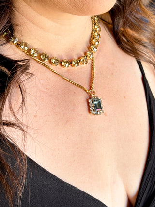 TOVA Darla Necklace, Blue Lemon - 290 Jewelry - The Farmhouse