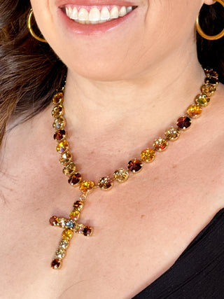 TOVA Donatella Necklace, Caramel - 290 Jewelry - The Farmhouse
