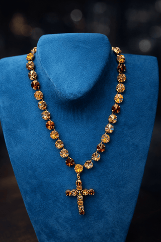 TOVA Donatella Necklace, Caramel - 290 Jewelry - The Farmhouse