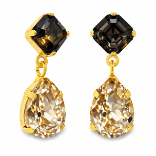 TOVA Estelle Earrings, Smokey Crystal - 290 Jewelry - The Farmhouse