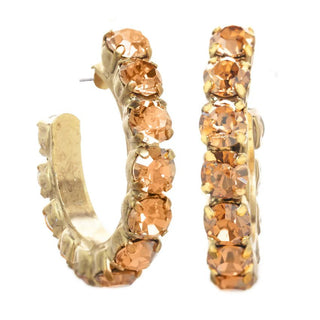 TOVA Jubilee Hoops, Peach Champagne - 290 Jewelry - The Farmhouse