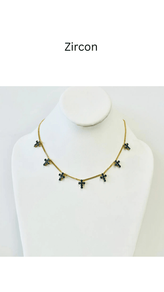TOVA Multi Cross Necklace - 290 Jewelry - The Farmhouse