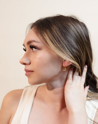 Tova Oakland Hook Earrings, Peach Champagne - 290 Jewelry - The Farmhouse