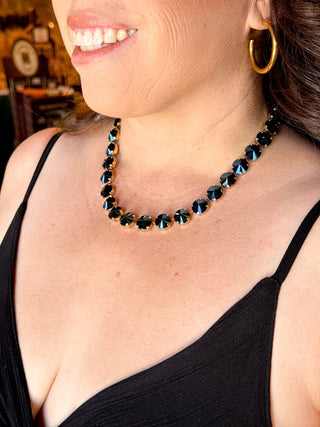 TOVA Sofia Necklace, Sapphire Champagne - 290 Jewelry - The Farmhouse