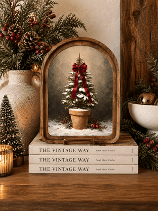 Tree with Bow Arch Framed Art 6x8" - 420 Home Decor - The Farmhouse