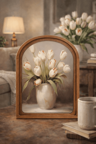 Tulips Arch Framed Art 8.25x11" - 420 Home Decor - The Farmhouse