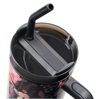 Tumbler W/Straw Ss Black Jer. 29:11 - 420 Home Decor - The Farmhouse