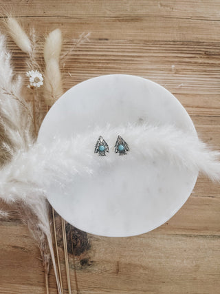 Turquoise Arrowhead Studs - The Farmhouse