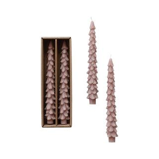 Unscented Tree Shaped Taper Candles - Cedar - The Farmhouse