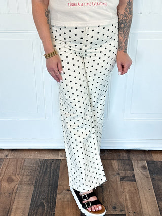 Vanilla Bean Polka Dot Pants - 240 Pants - The Farmhouse