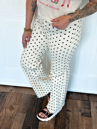 Vanilla Bean Polka Dot Pants - 240 Pants - The Farmhouse