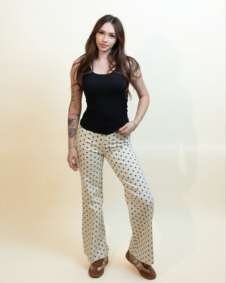 Vanilla Bean Polka Dot Pants - 240 Pants - The Farmhouse