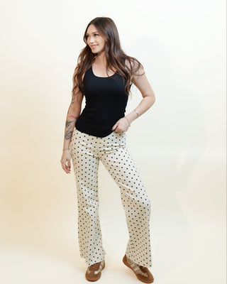 Vanilla Bean Polka Dot Pants - 240 Pants - The Farmhouse