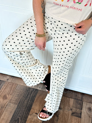 Vanilla Bean Polka Dot Pants - 240 Pants - The Farmhouse
